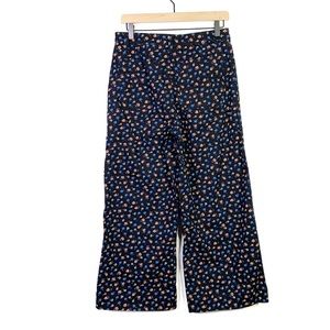 Madewell Floral Print Wide-Leg Emmett Crop Pants